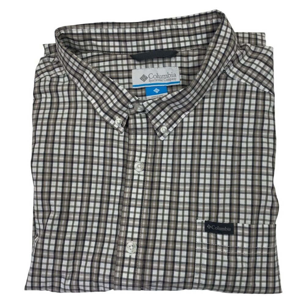 Columbia‎ Mens Checkered Long Sleeves Shirts Size 3X